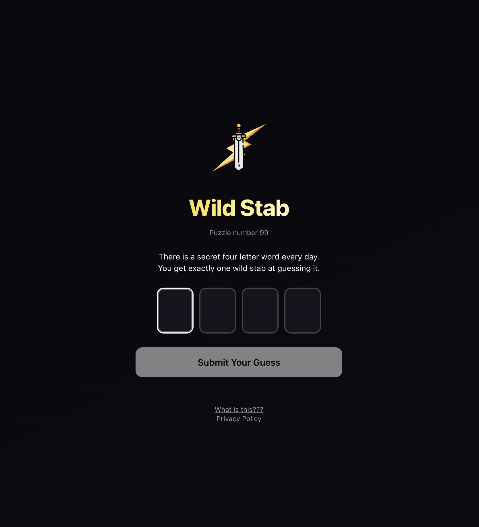 Wild Stab — open the game